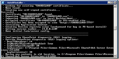 image thumb32 AutoSPInstaller: Execution