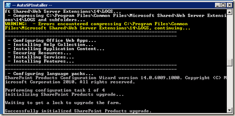 image thumb33 AutoSPInstaller: Execution