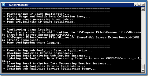 image thumb41 AutoSPInstaller: Execution