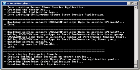 image thumb42 AutoSPInstaller: Execution