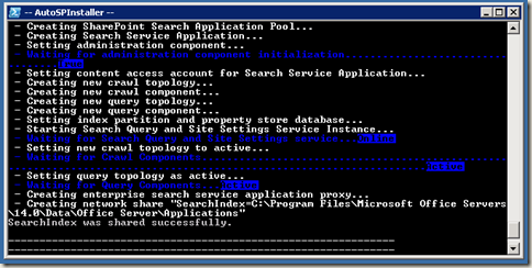 image thumb43 AutoSPInstaller: Execution