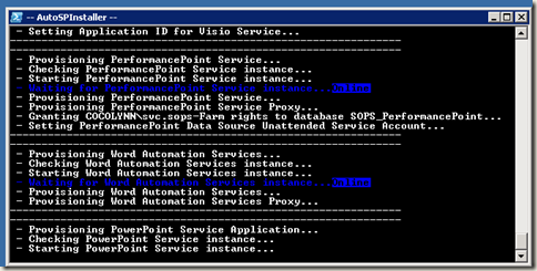 image thumb46 AutoSPInstaller: Execution