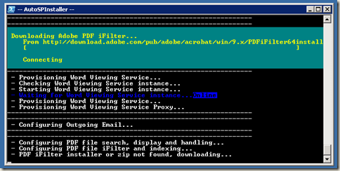 image thumb47 AutoSPInstaller: Execution