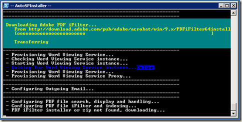image thumb48 AutoSPInstaller: Execution