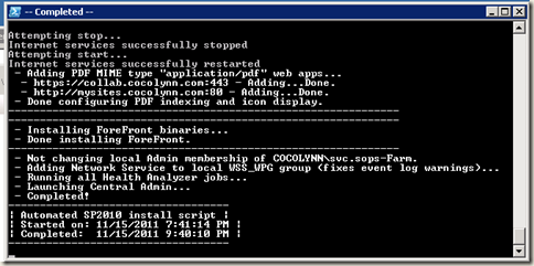 image thumb51 AutoSPInstaller: Execution